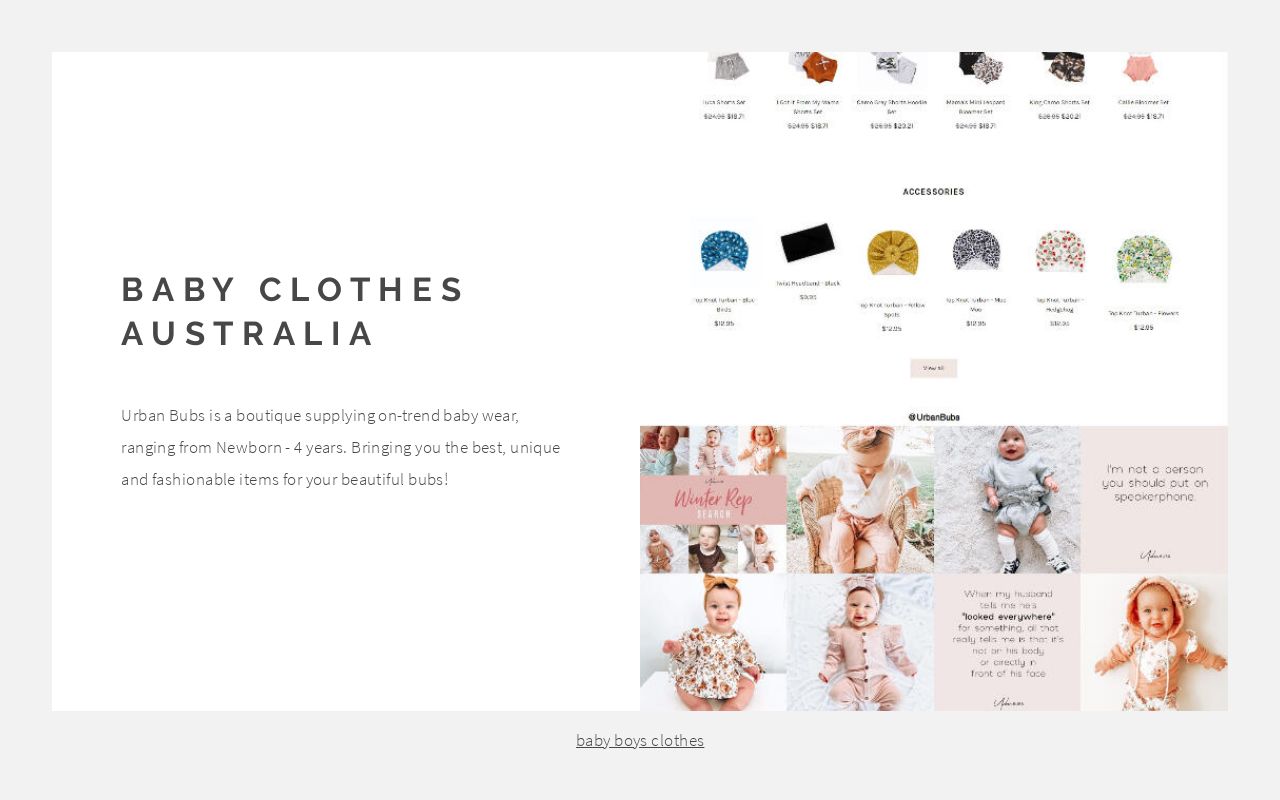 Baby clothes australia